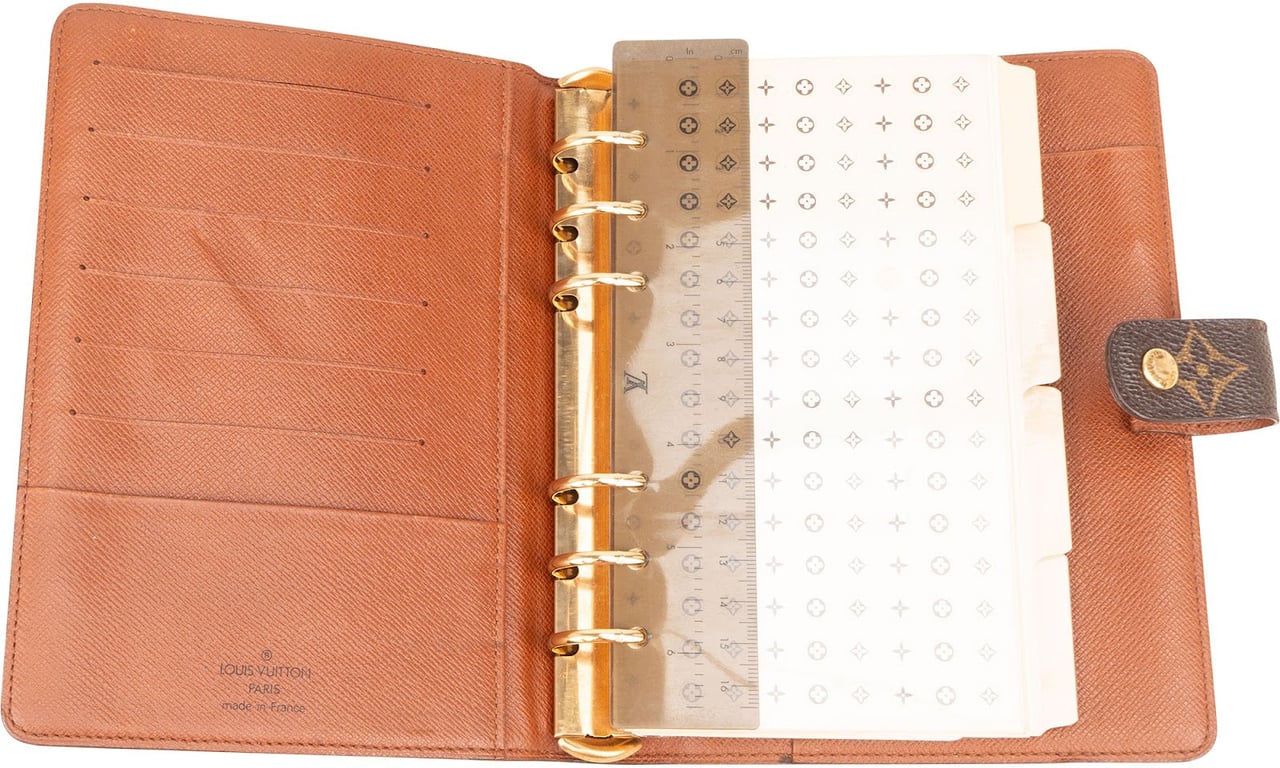 Louis Vuitton Monogram Canvas Agenda MM Organizer Bruin