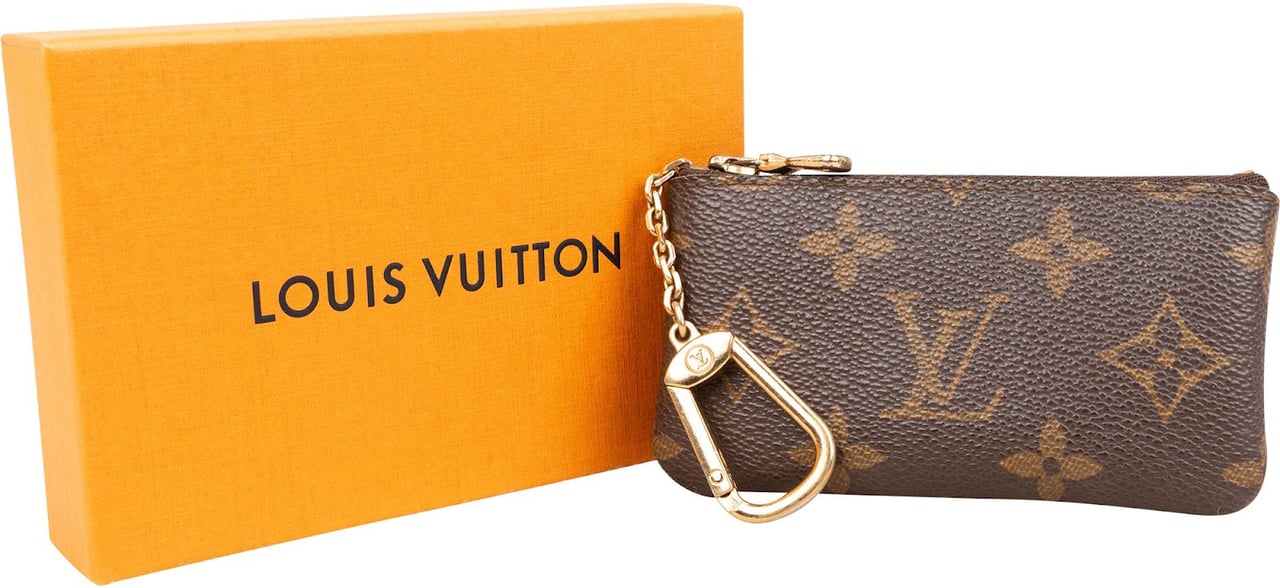 Louis Vuitton Monogram Canvas Cles Key Pouch Bruin