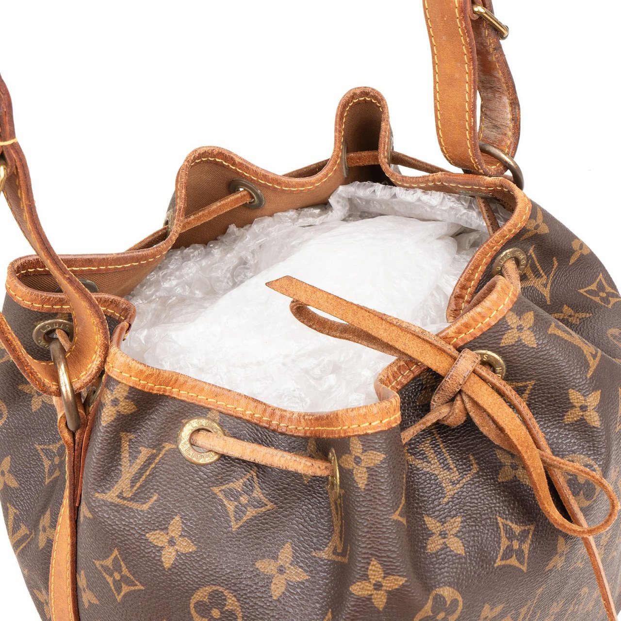 Louis Vuitton Monogram Canvas Sac Noé Petit Shoulder Bag Bruin