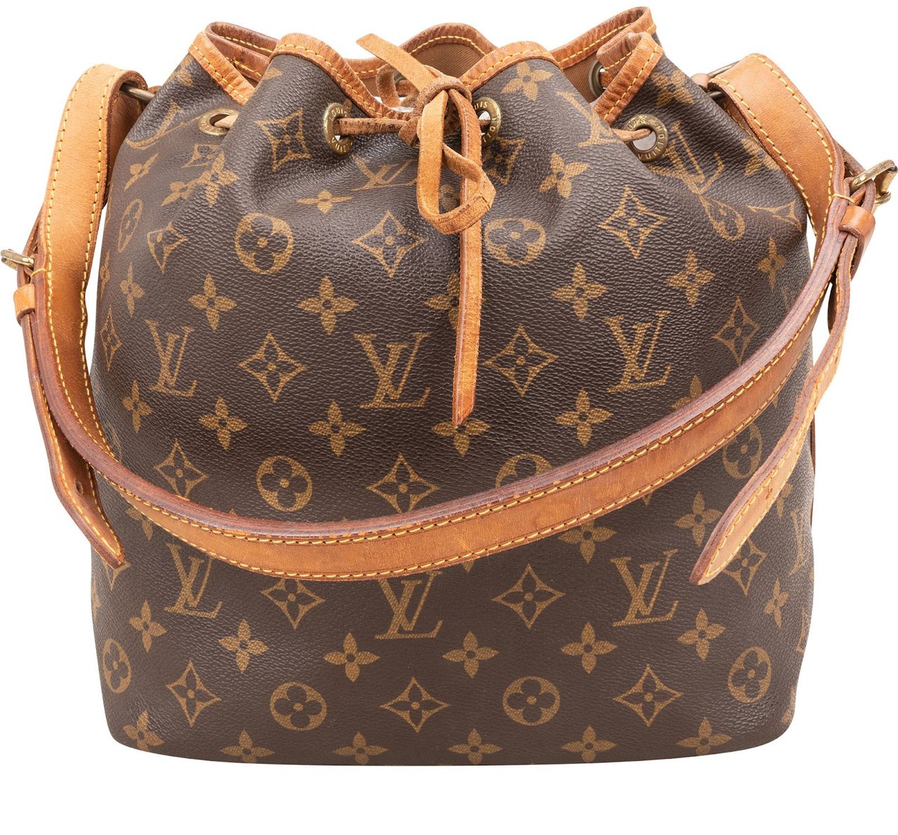 Louis Vuitton Monogram Canvas Sac Noé Petit Shoulder Bag Bruin
