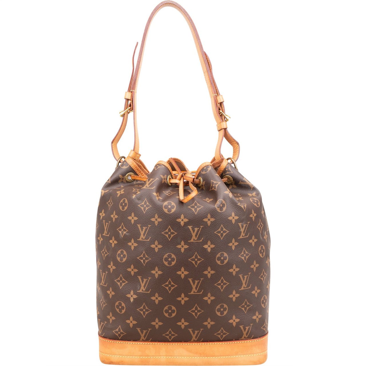 Louis Vuitton Monogram Canvas Sac Noé Grande Shoulder Bag Bruin