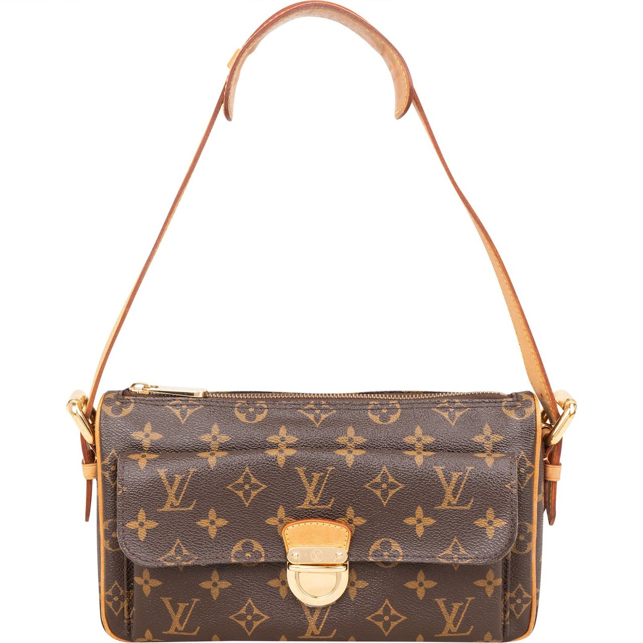 Louis Vuitton Monogram Canvas Ravello GM Shoulder Bag Bruin
