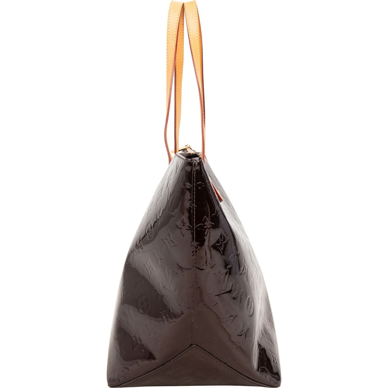 Louis Vuitton Monogram Vernis Leather Bellevue GM Shoulder Bag Bruin