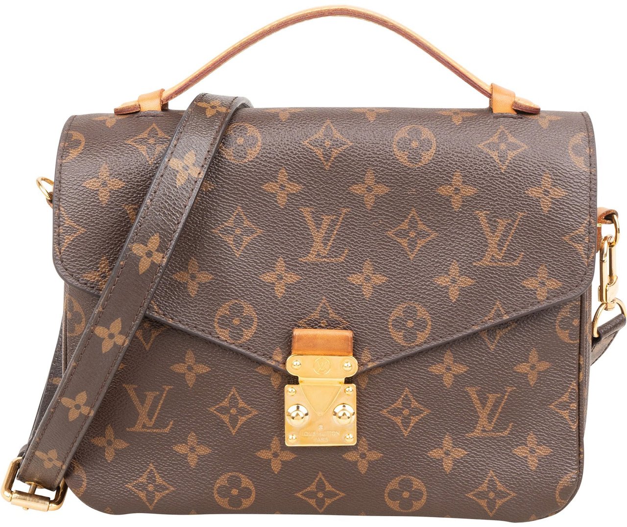 Louis Vuitton Monogram Canvas Pochette Métis Handbag Bruin