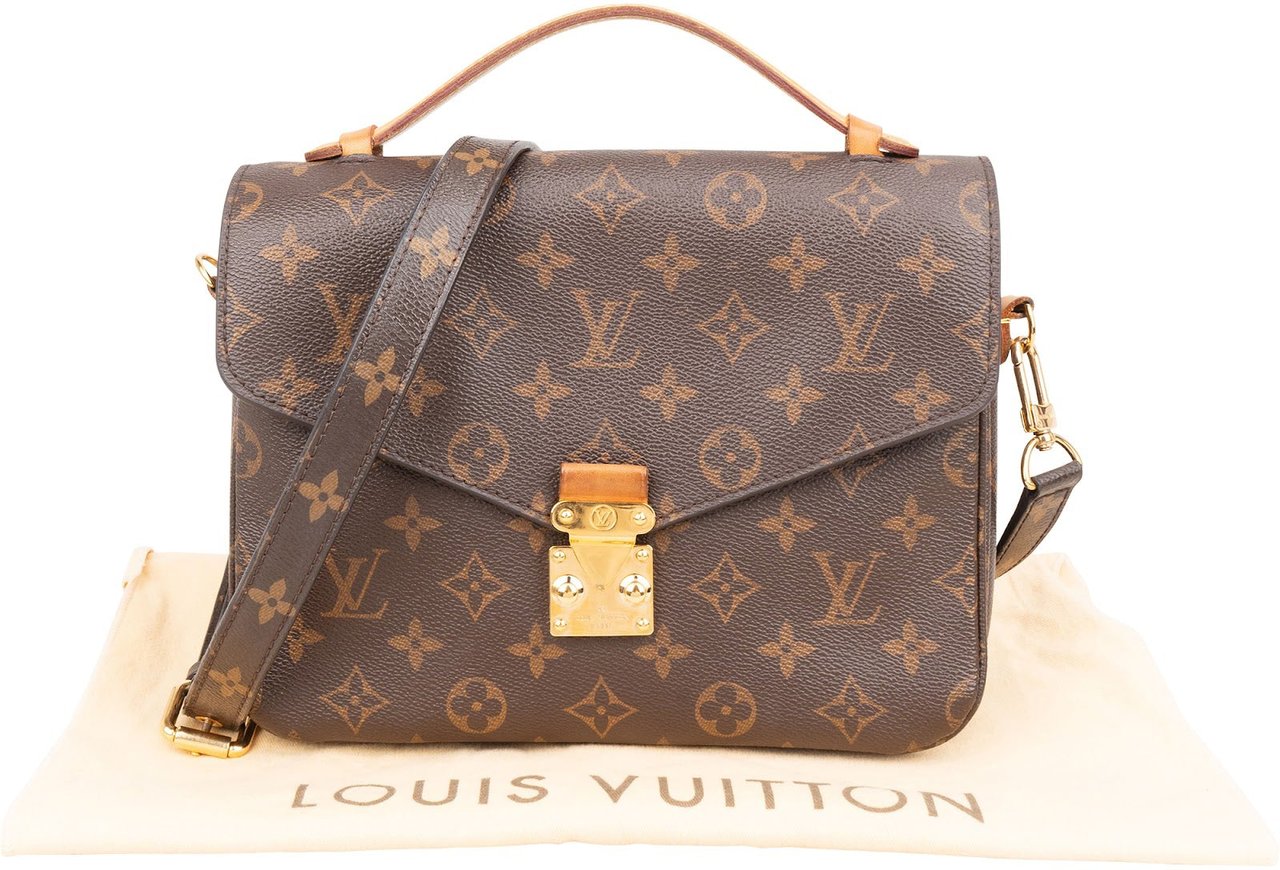 Louis Vuitton Monogram Canvas Pochette Métis Handbag Bruin