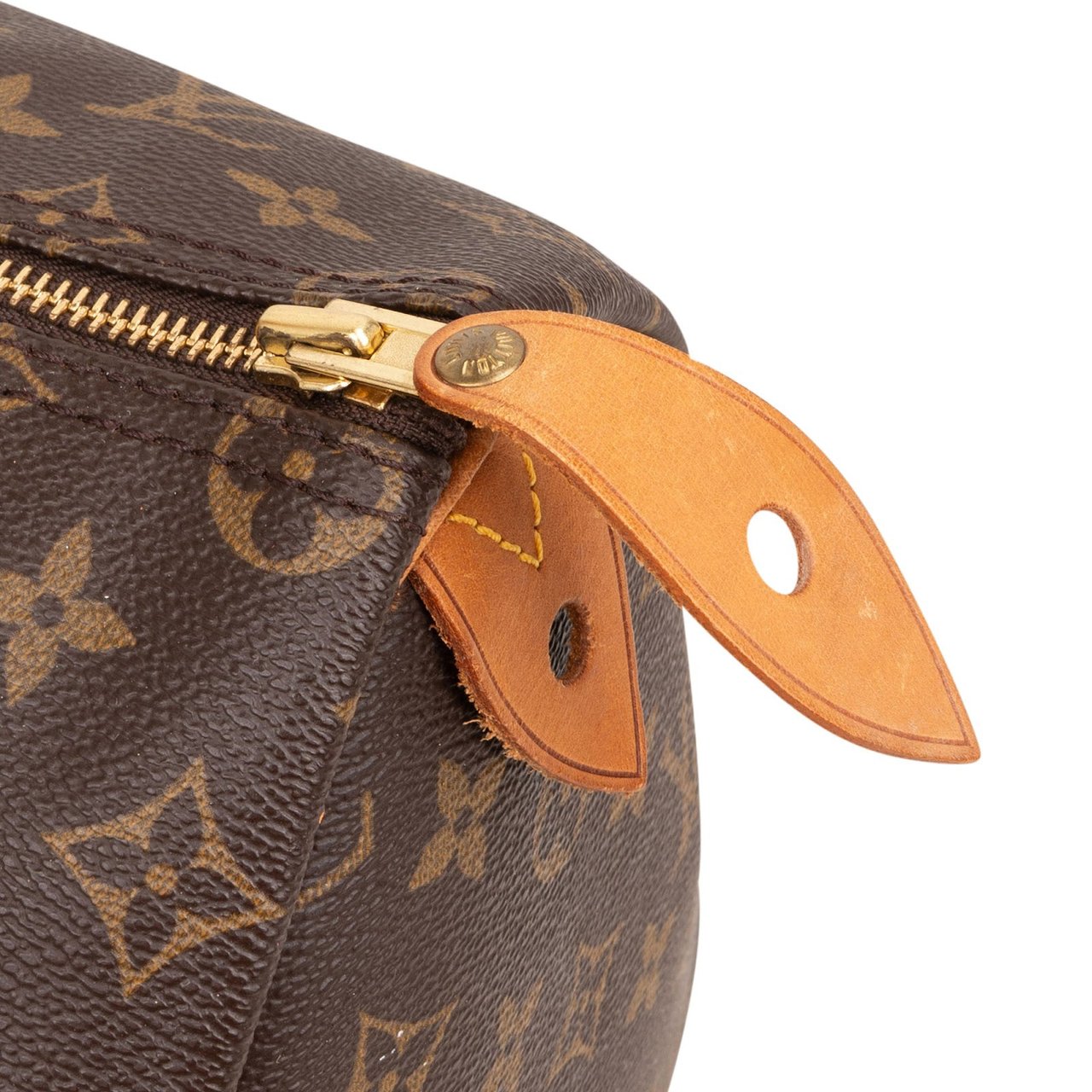 Louis Vuitton Monogram Canvas Speedy 35 Handbag Bruin