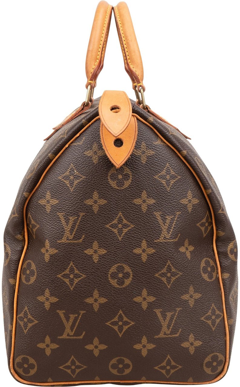 Louis Vuitton Monogram Canvas Speedy 35 Handbag Bruin