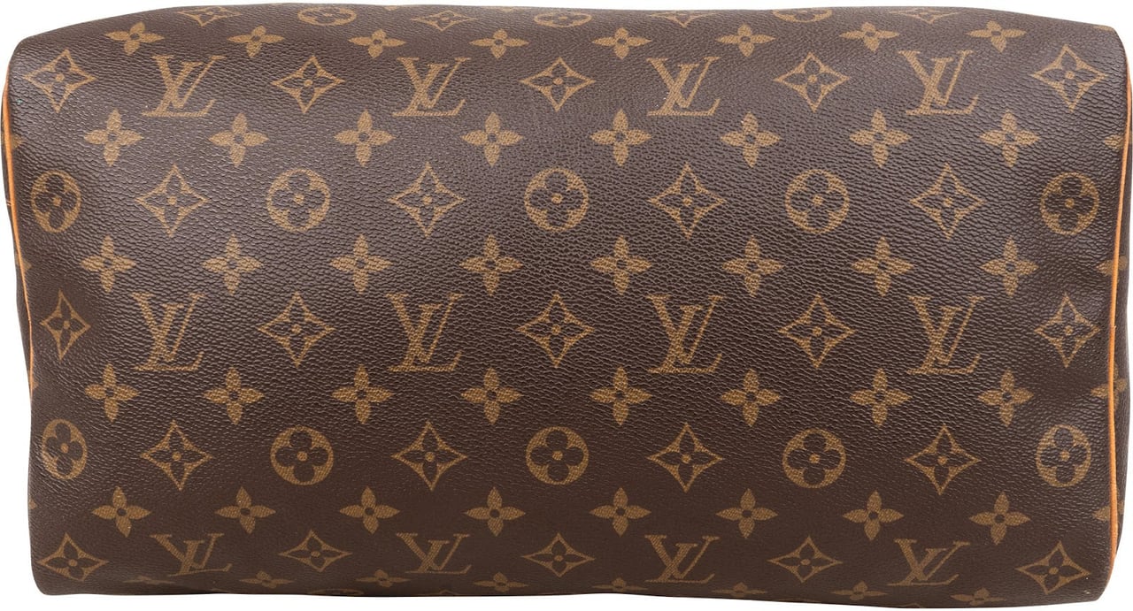 Louis Vuitton Monogram Canvas Speedy 35 Handbag Bruin