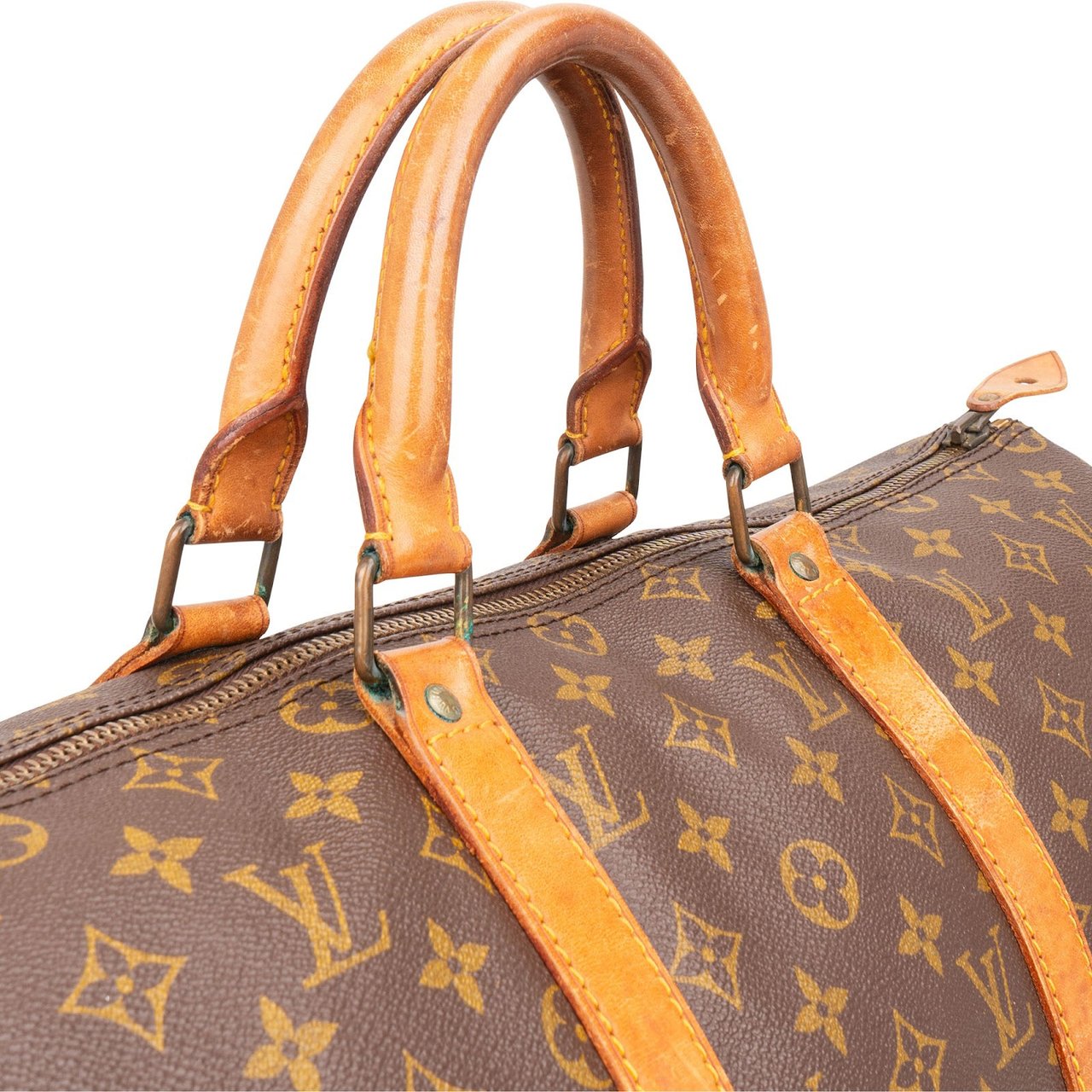 Louis Vuitton Monogram Canvas Keepall 50 Travel Bag Bruin
