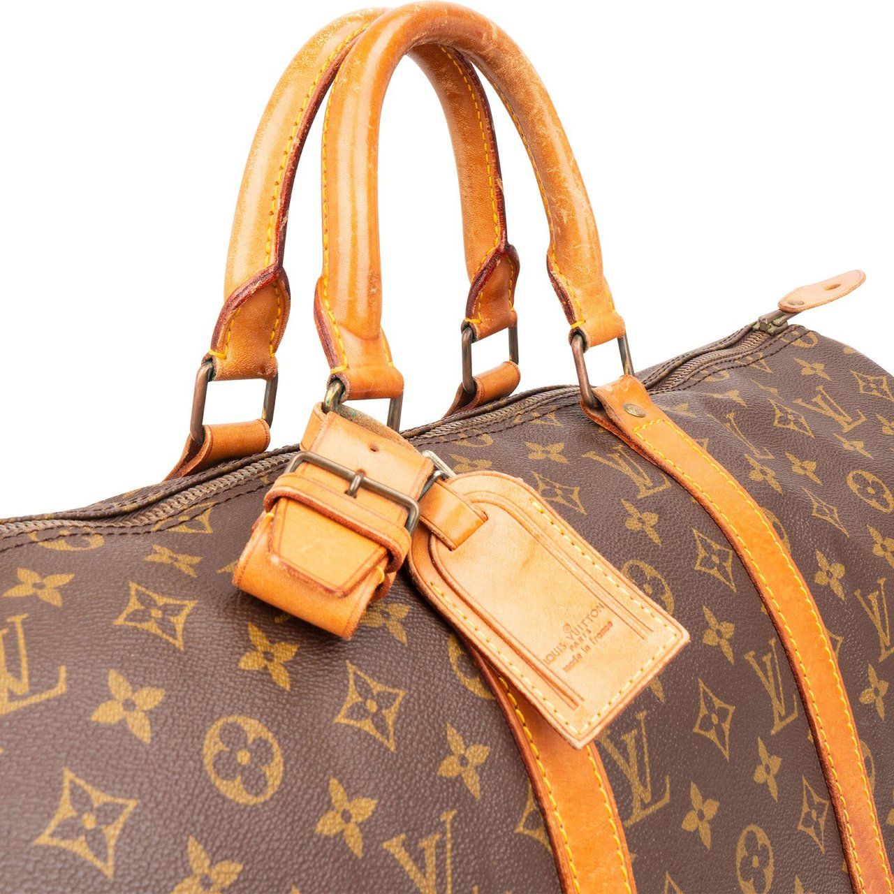 Louis Vuitton Monogram Canvas Keepall 50 Travel Bag Bruin