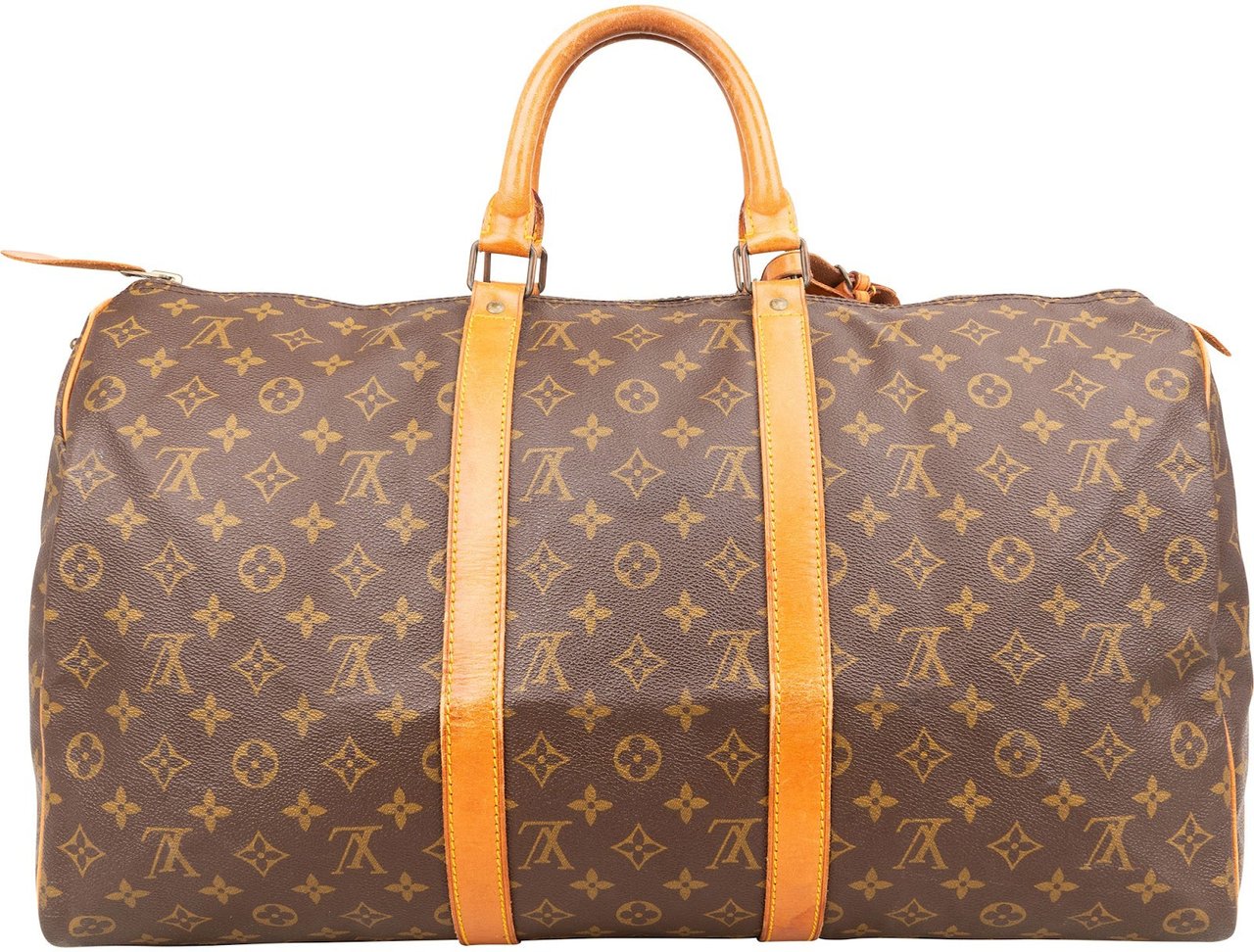 Louis Vuitton Monogram Canvas Keepall 50 Travel Bag Bruin