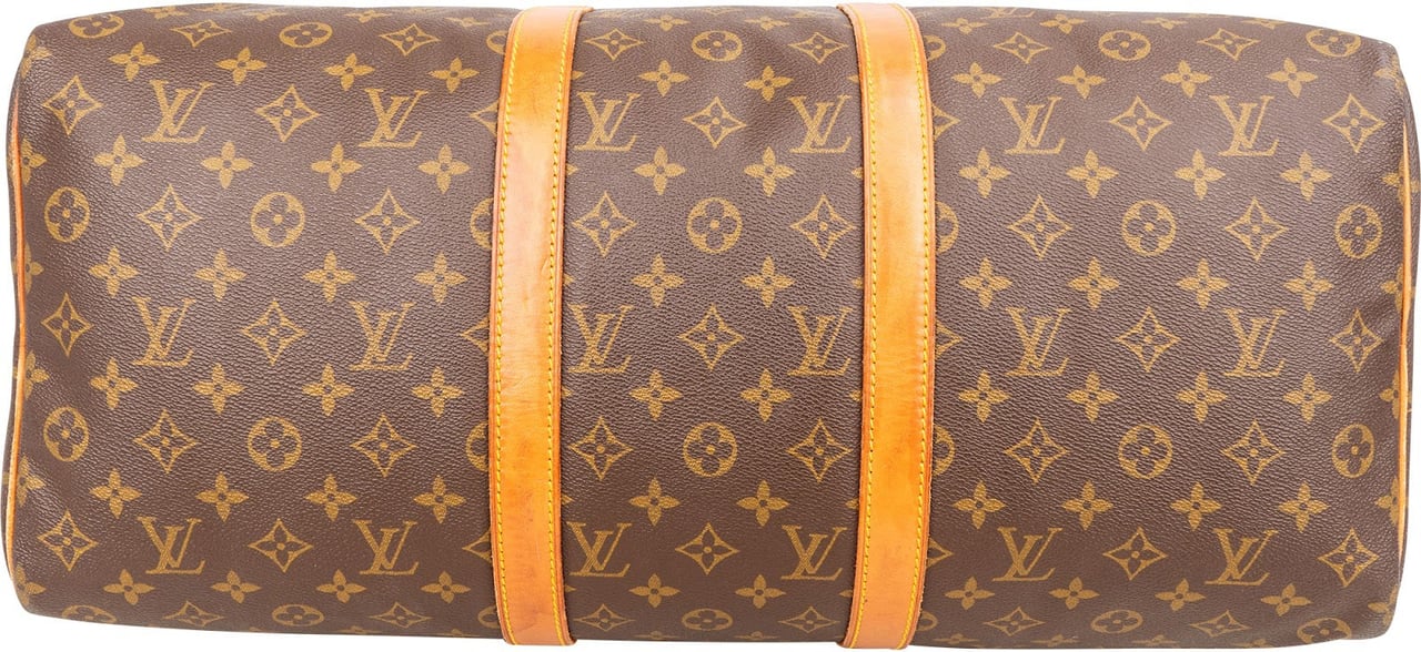 Louis Vuitton Monogram Canvas Keepall 50 Travel Bag Bruin