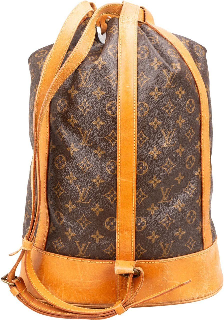 Louis Vuitton Monogram Canvas Randonnee GM Backpack Shoulder Bag Bruin