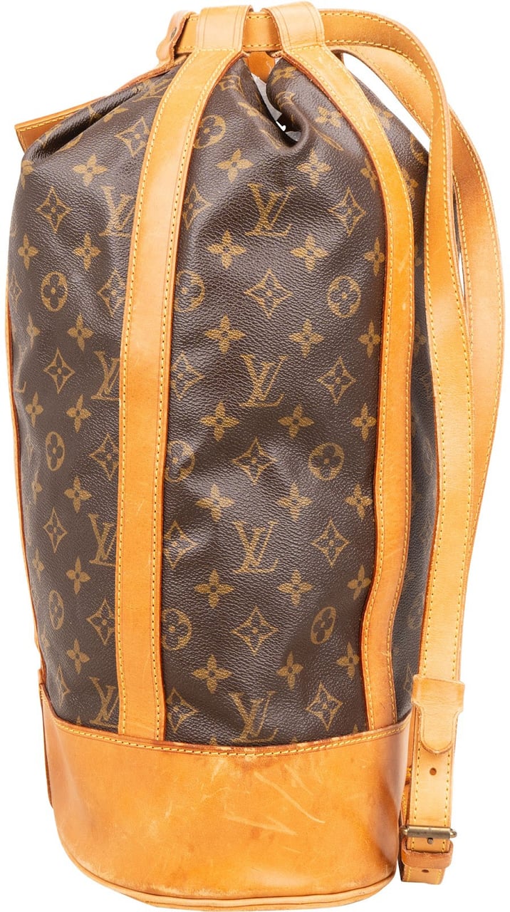Louis Vuitton Monogram Canvas Randonnee GM Backpack Shoulder Bag Bruin