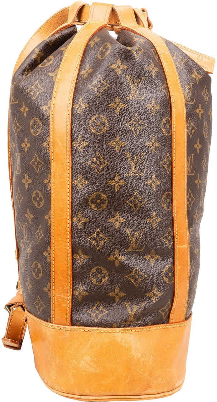 Louis Vuitton Monogram Canvas Randonnee GM Backpack Shoulder Bag Bruin