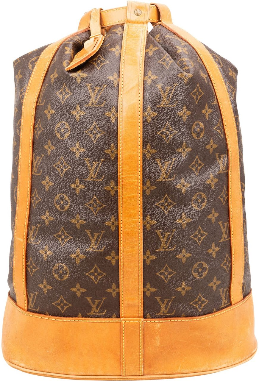 Louis Vuitton Monogram Canvas Randonnee GM Backpack Shoulder Bag Bruin