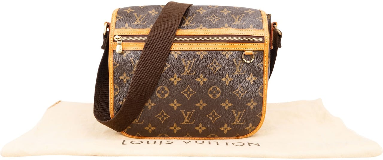 Louis Vuitton Monogram Canvas Bosphore PM Messenger Crossbody Bag Bruin