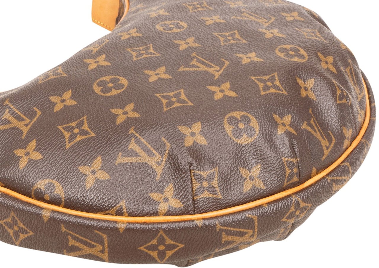 Louis Vuitton Monogram Canvas Croissant MM Shoulder Bag Bruin