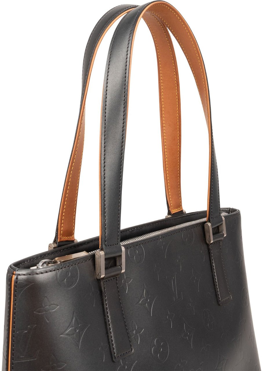 Louis Vuitton Monogram Mat Stockton Shoulder Bag Zwart