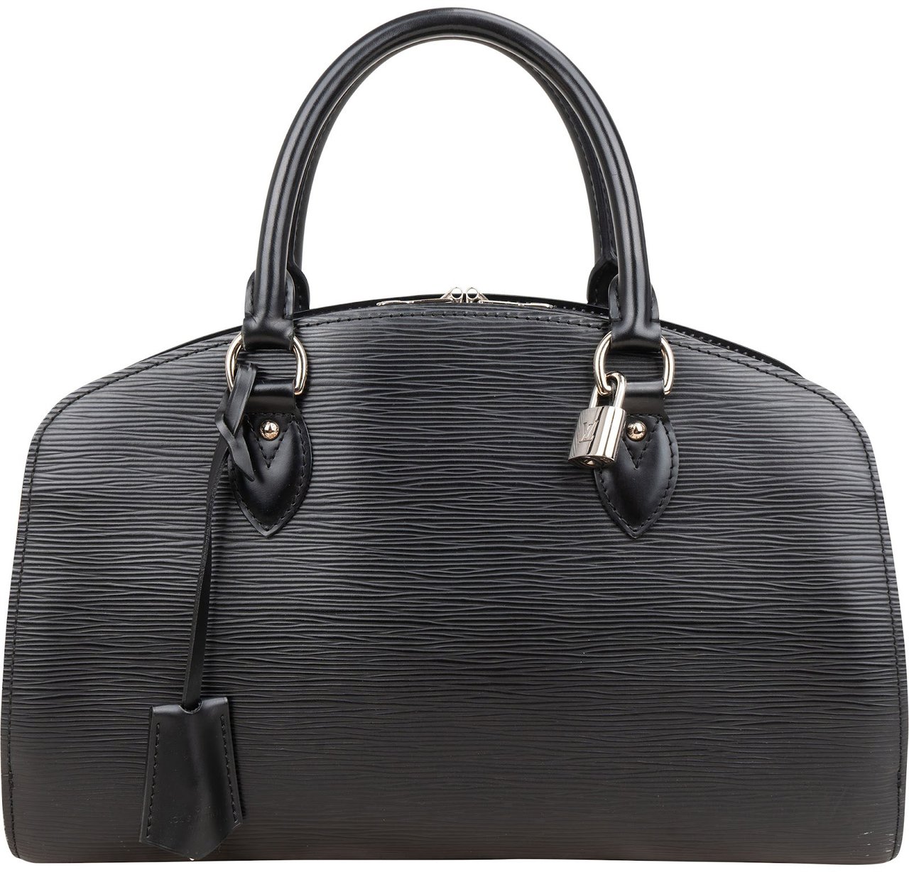 Louis Vuitton Noir Epi Leather Pont Neuf PM Handbag Zwart