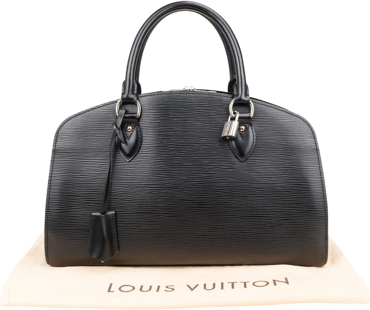 Louis Vuitton Noir Epi Leather Pont Neuf PM Handbag Zwart