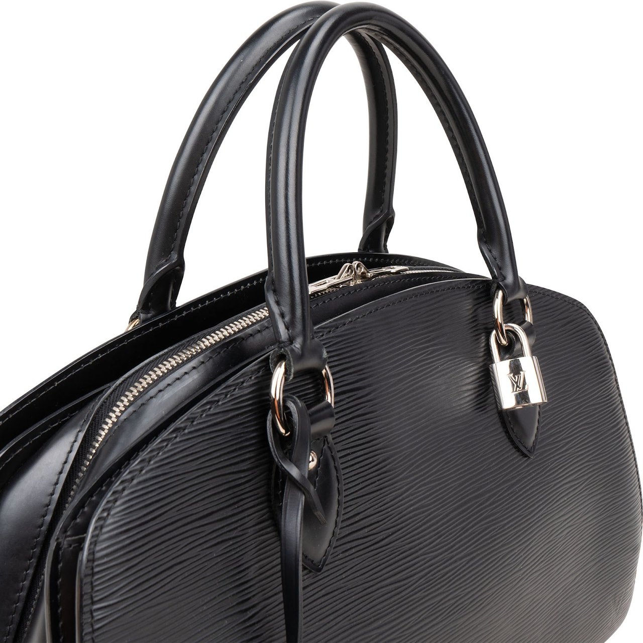 Louis Vuitton Noir Epi Leather Pont Neuf PM Handbag Zwart