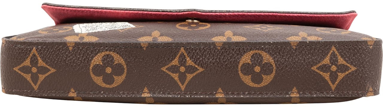 Louis Vuitton Monogram Canvas Limited Illustre World Tour Pochette Felicie Crossbody Bag Bruin