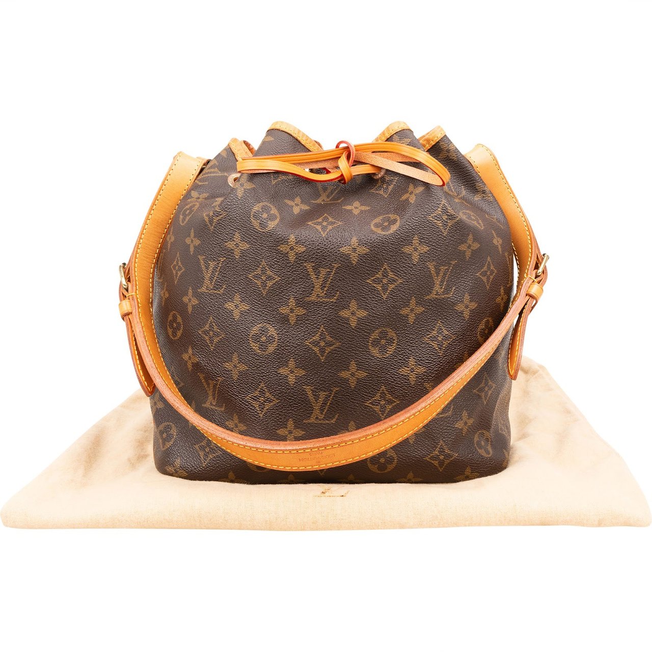 Louis Vuitton Monogram Canvas Sac Noé Petit Shoulder Bag Bruin