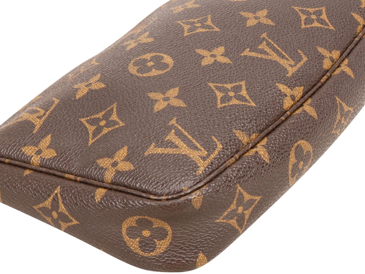 Louis Vuitton Monogram Canvas Pochette Accessoires Shoulder Bag Bruin