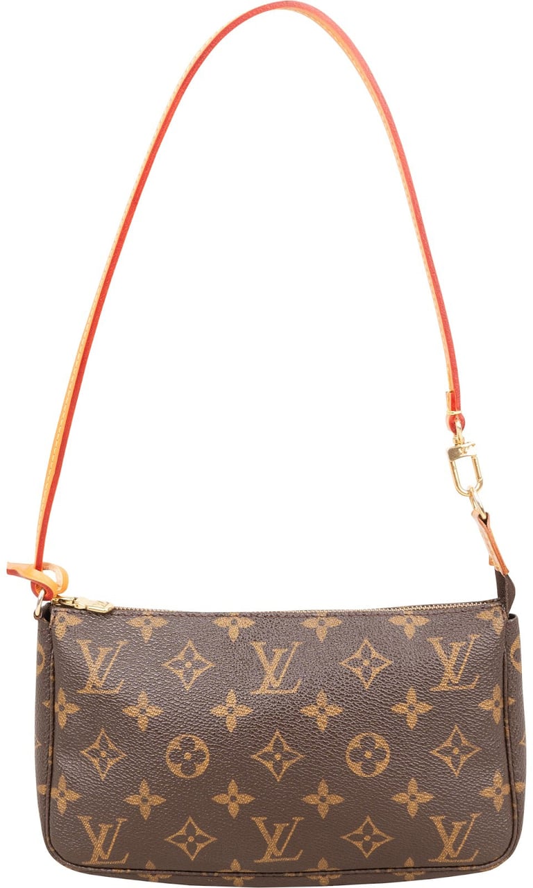 Louis Vuitton Monogram Canvas Pochette Accessoires Shoulder Bag Bruin