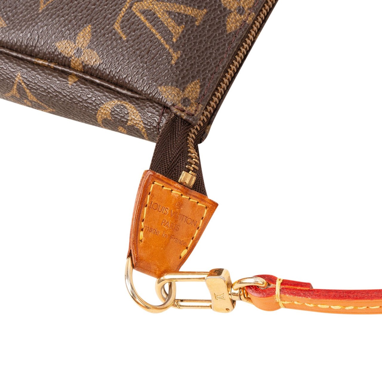 Louis Vuitton Monogram Canvas Pochette Accessoires Shoulder Bag Bruin