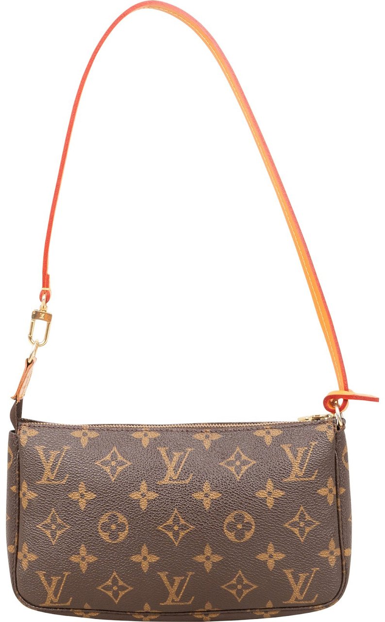 Louis Vuitton Monogram Canvas Pochette Accessoires Shoulder Bag Bruin