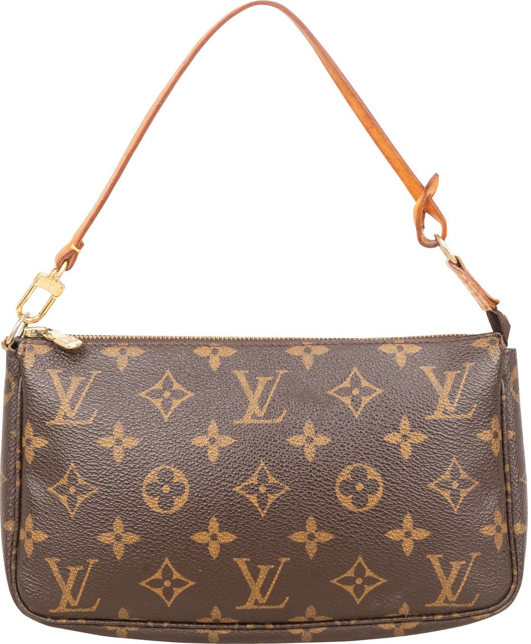 Louis Vuitton Monogram Canvas Pochette Accessoires Handbag Bruin