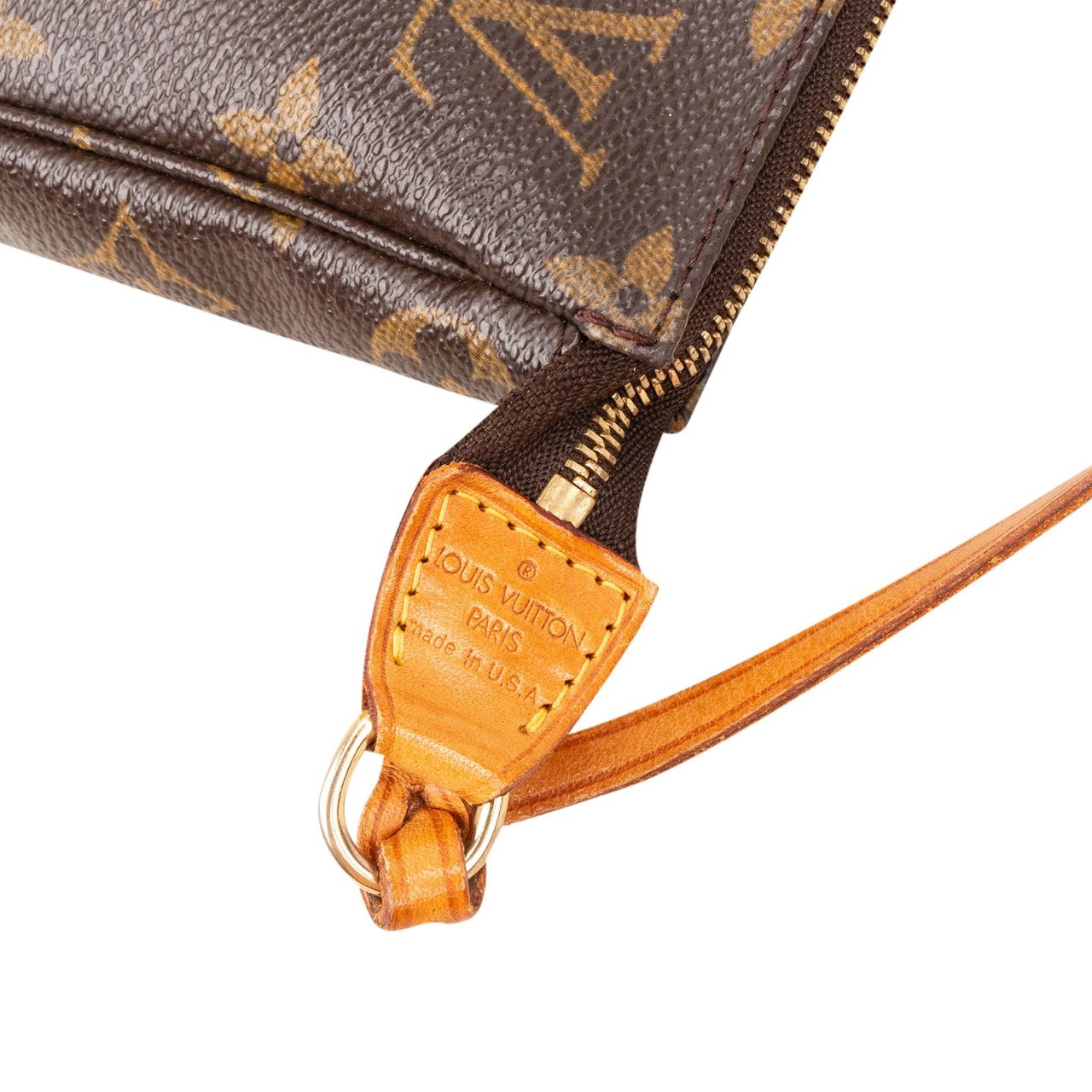 Louis Vuitton Monogram Canvas Pochette Accessoires Handbag Bruin