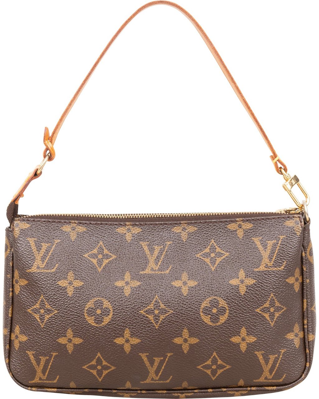 Louis Vuitton Monogram Canvas Pochette Accessoires Handbag Bruin