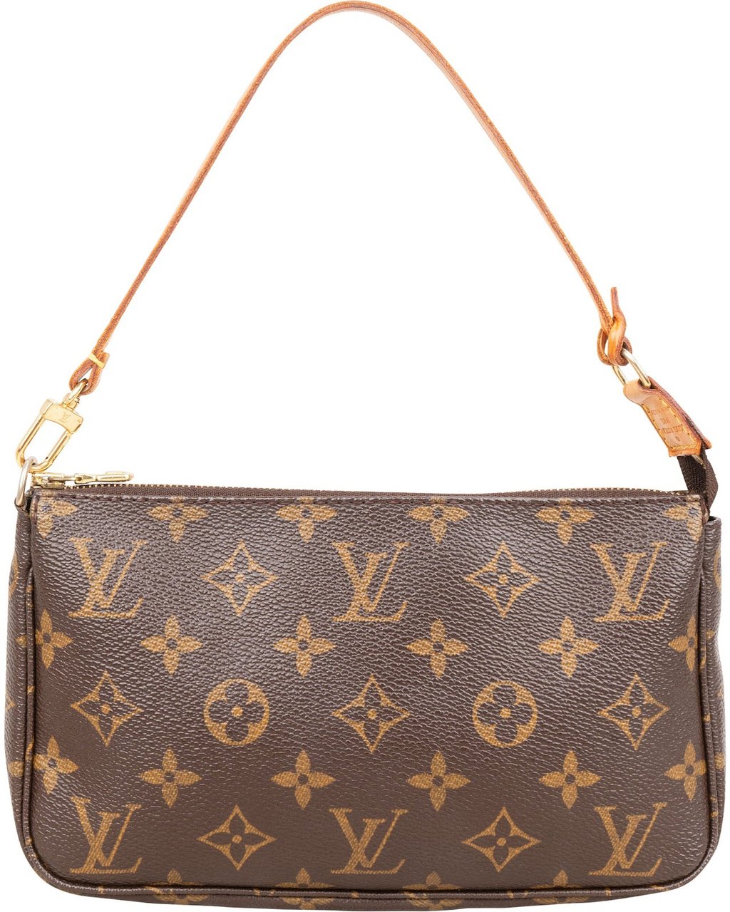 Louis Vuitton Monogram Canvas Pochette Accessoires Handbag Bruin