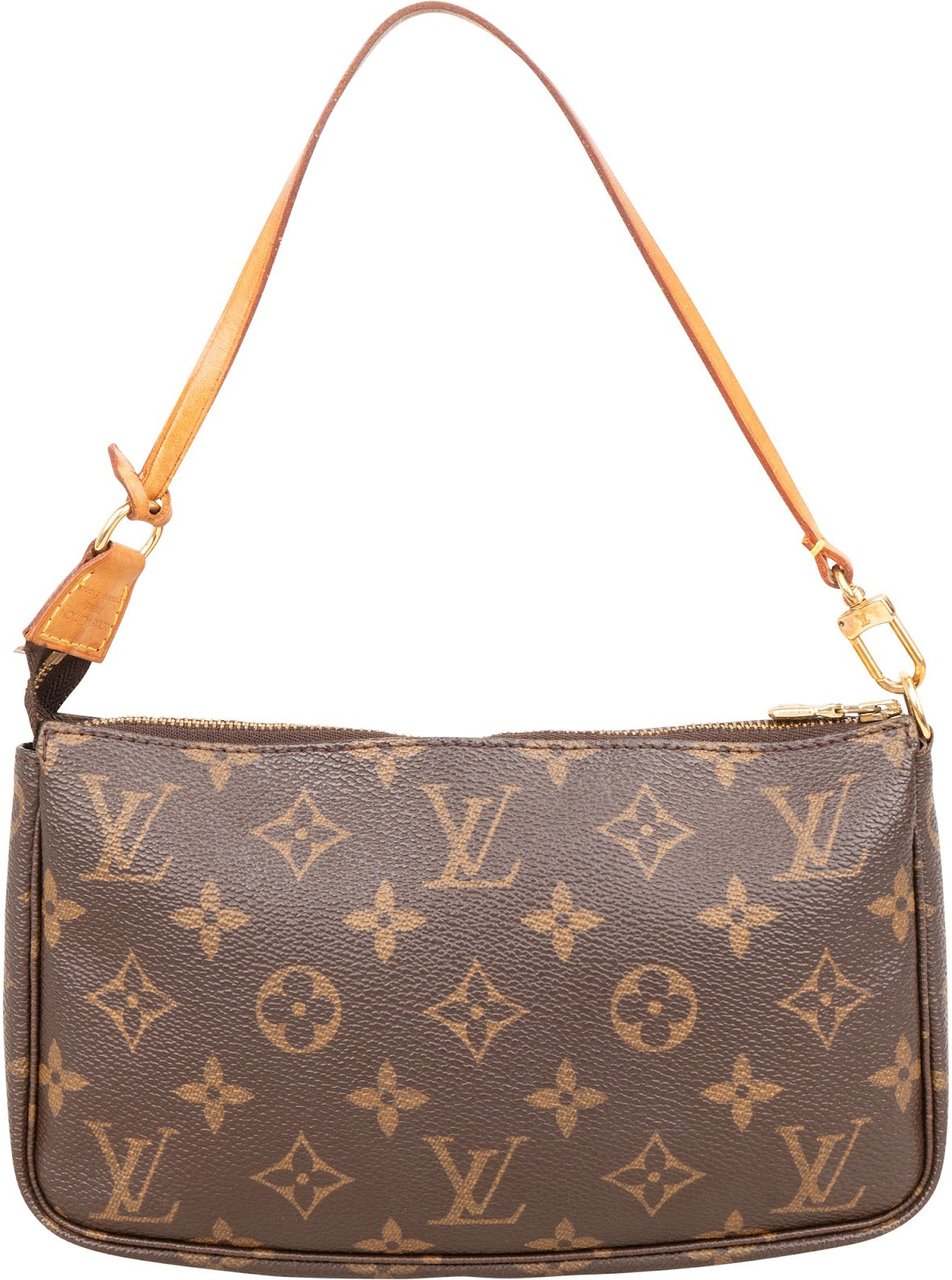 Louis Vuitton Monogram Canvas Pochette Accessoires Handbag Bruin