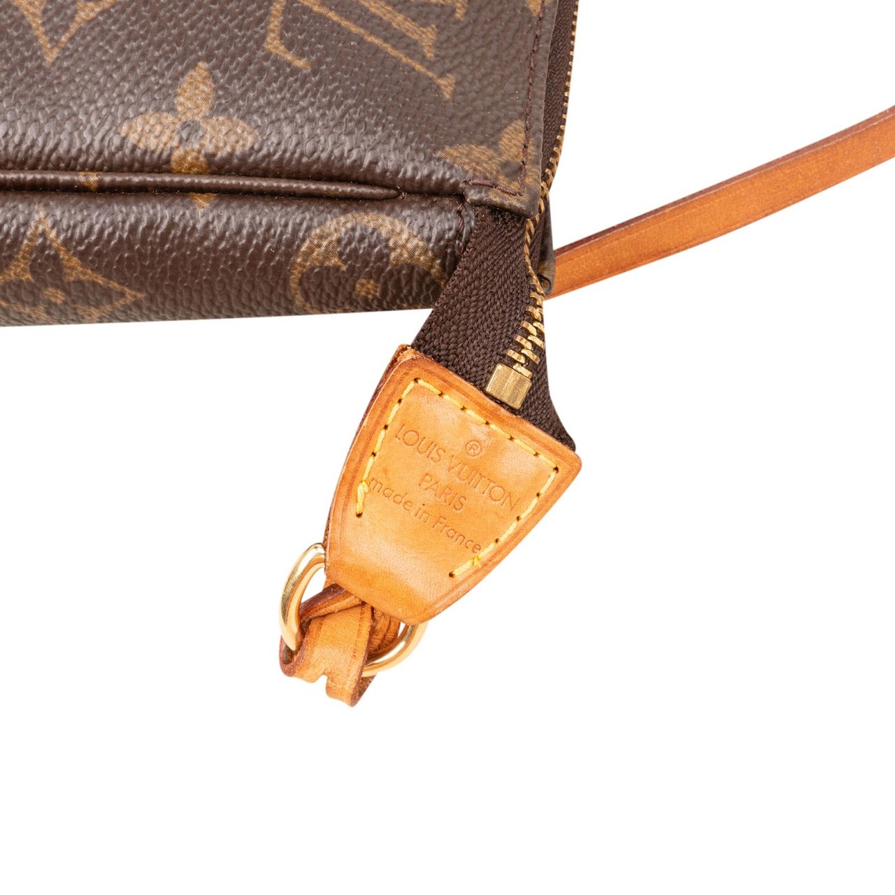 Louis Vuitton Monogram Canvas Pochette Accessoires Handbag Bruin