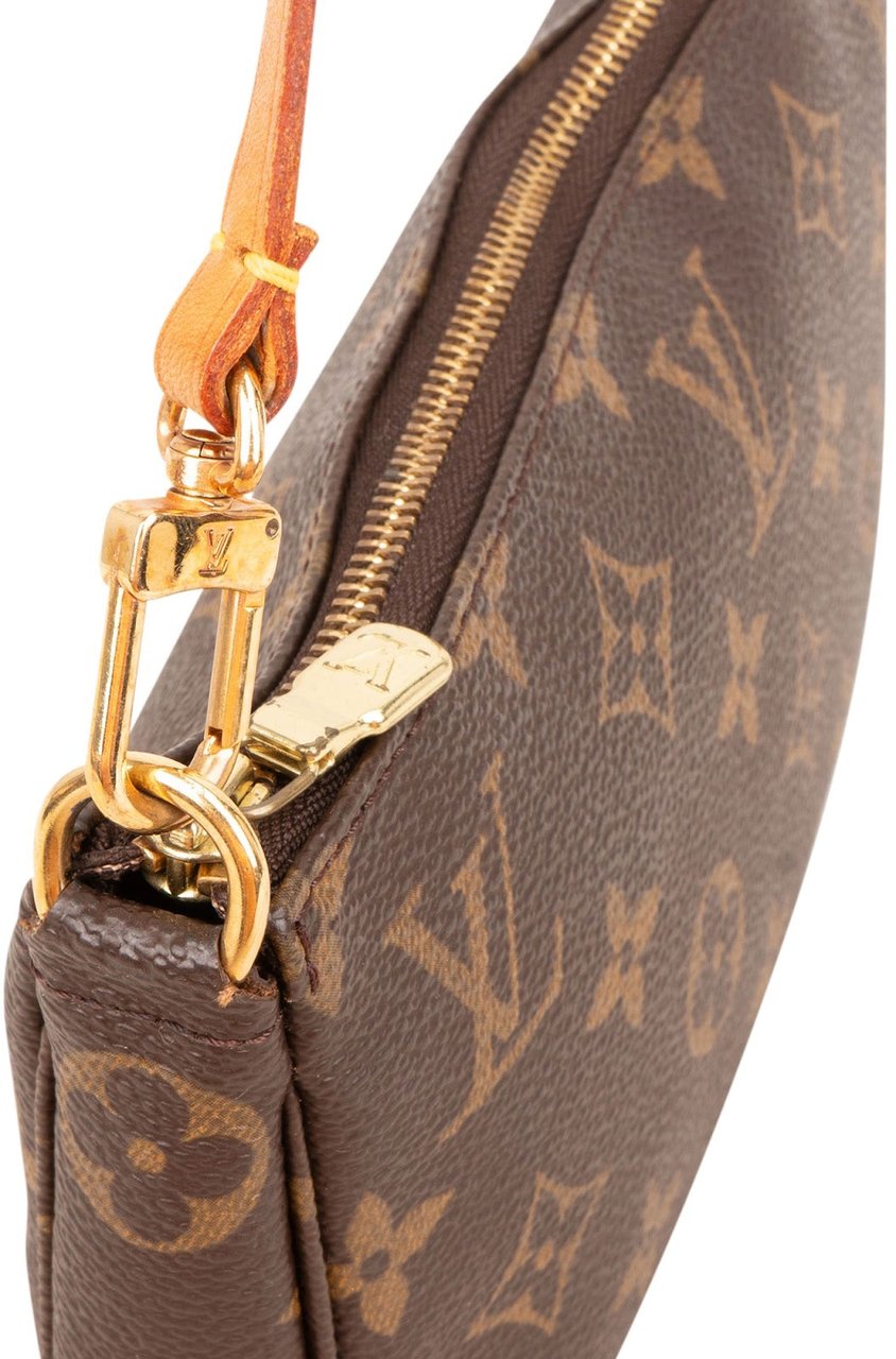 Louis Vuitton Monogram Canvas Pochette Accessoires Handbag Bruin