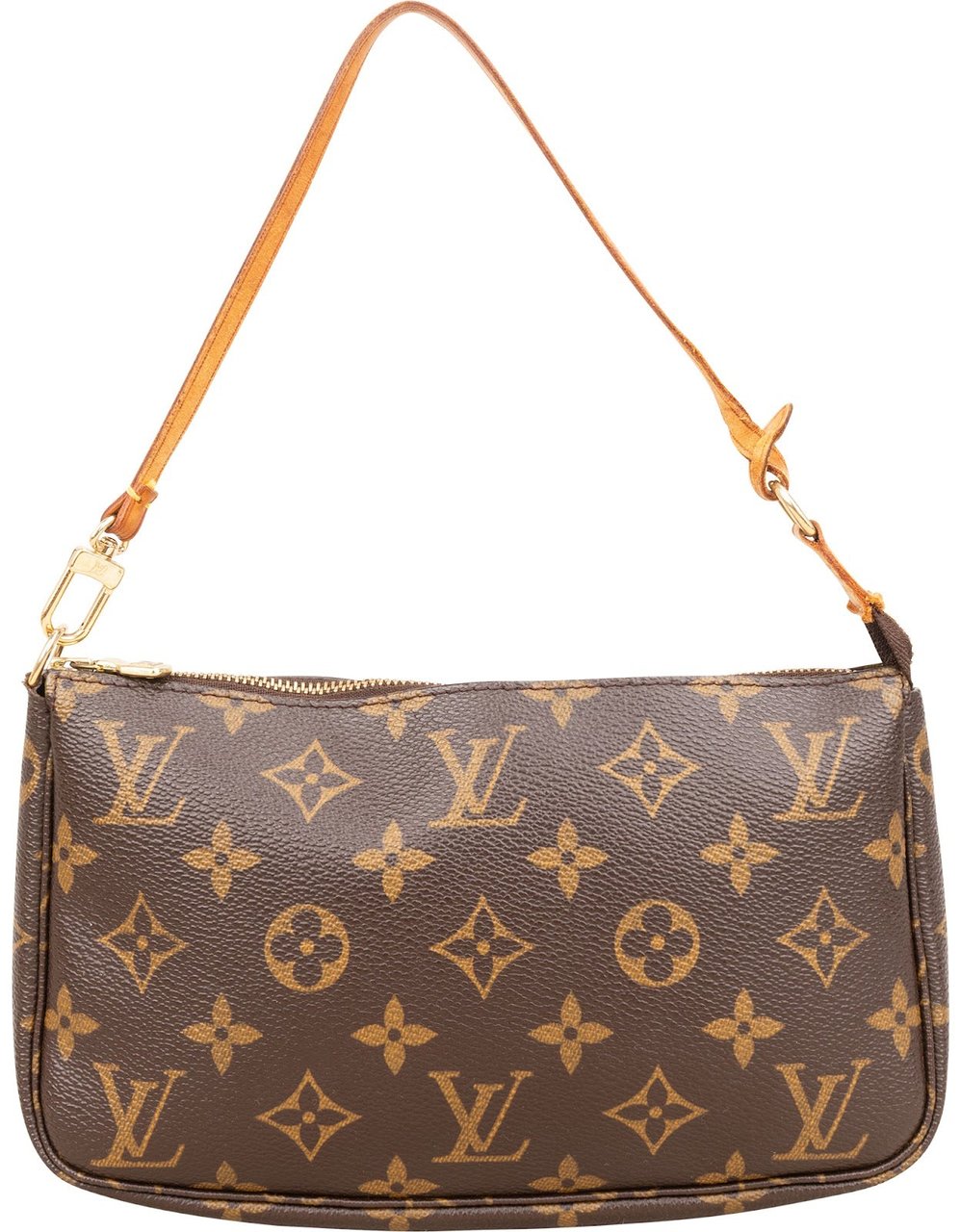 Louis Vuitton Monogram Canvas Pochette Accessoires Handbag Bruin