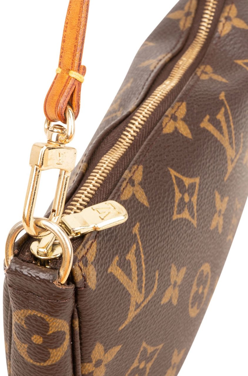 Louis Vuitton Monogram Canvas Pochette Accessoires Handbag Bruin