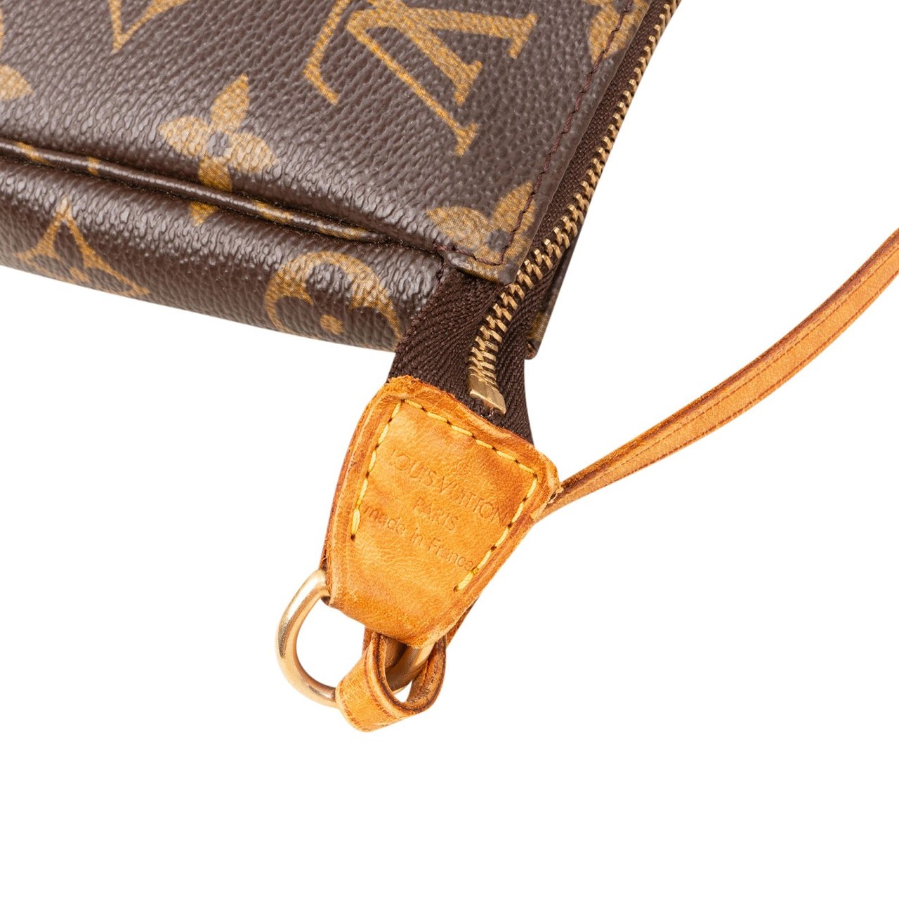 Louis Vuitton Monogram Canvas Pochette Accessoires Handbag Bruin