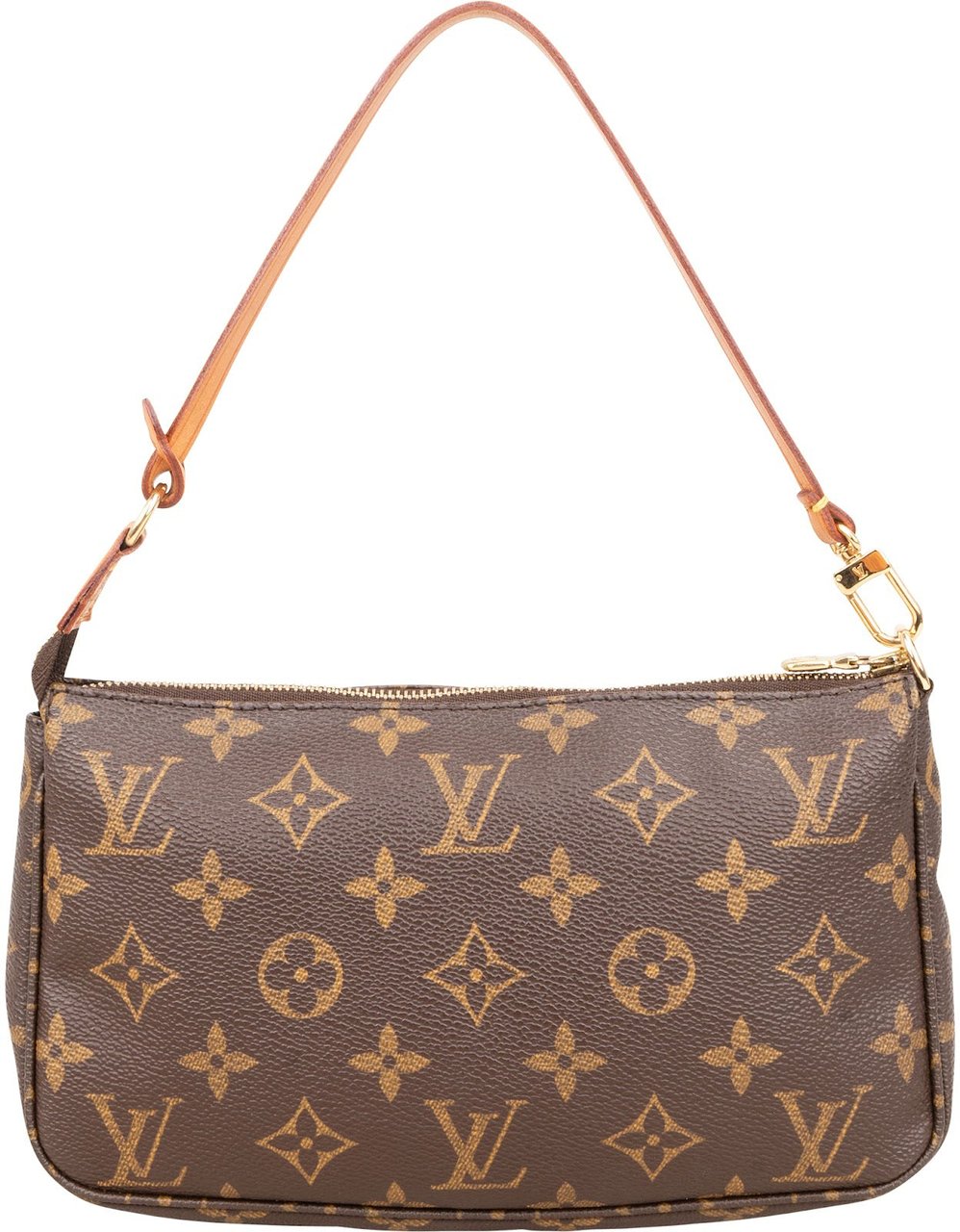 Louis Vuitton Monogram Canvas Pochette Accessoires Handbag Bruin