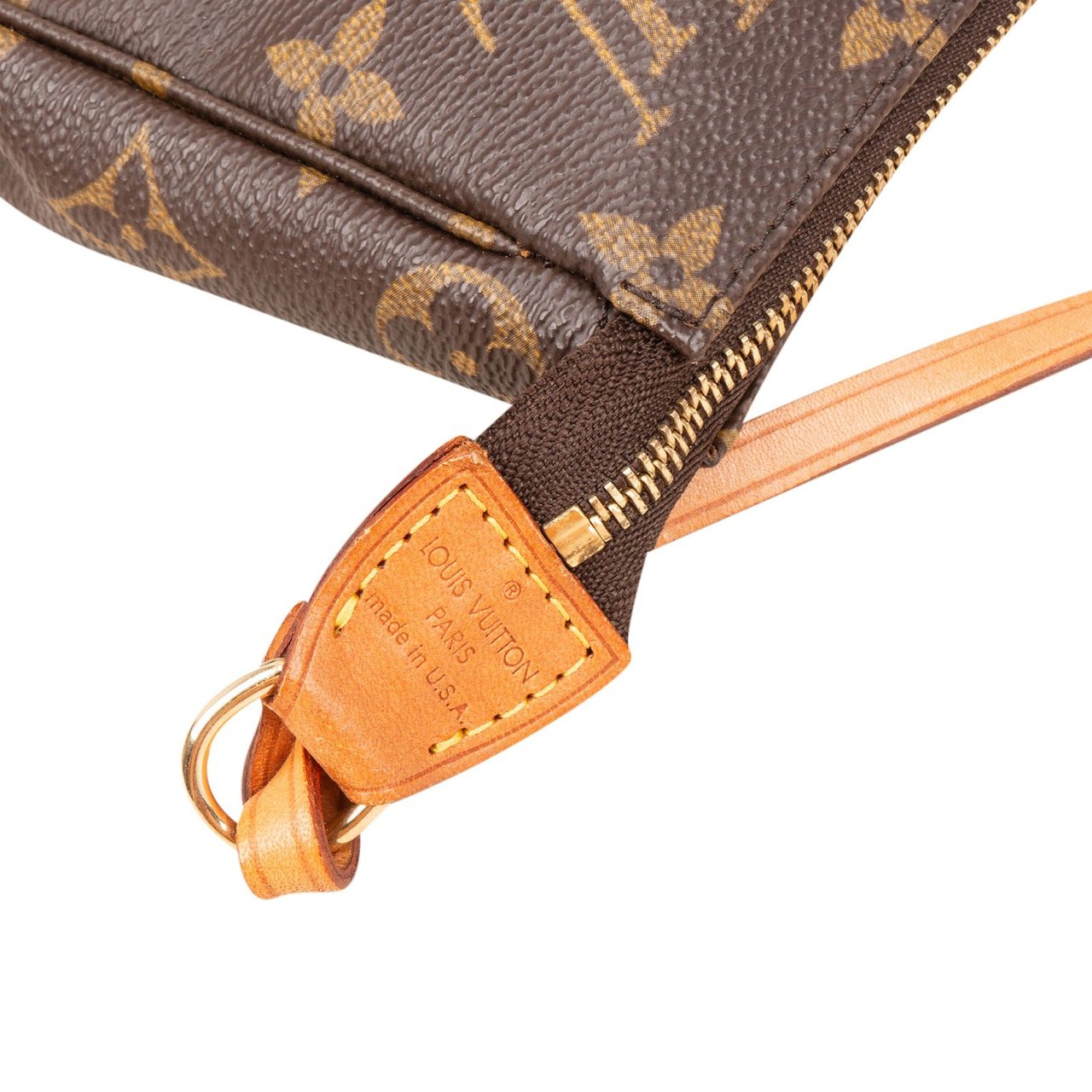 Louis Vuitton Monogram Canvas Pochette Accessoires Handbag Bruin