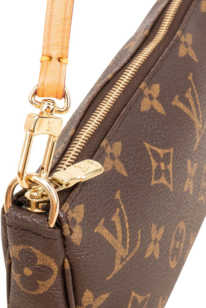 Louis Vuitton Monogram Canvas Pochette Accessoires Handbag Bruin