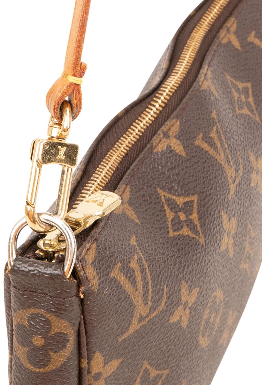 Louis Vuitton Monogram Canvas Pochette Accessoires Handbag Bruin