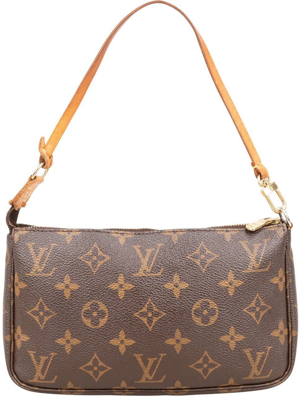 Louis Vuitton Monogram Canvas Pochette Accessoires Handbag Bruin