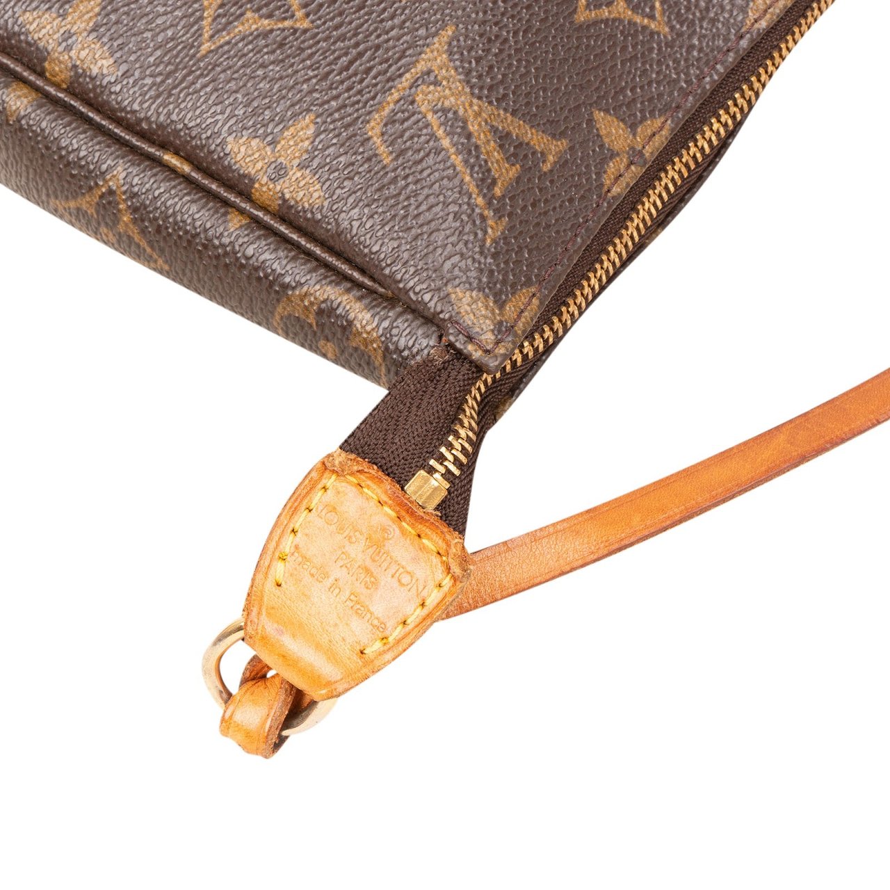 Louis Vuitton Monogram Canvas Pochette Accessoires Handbag Bruin