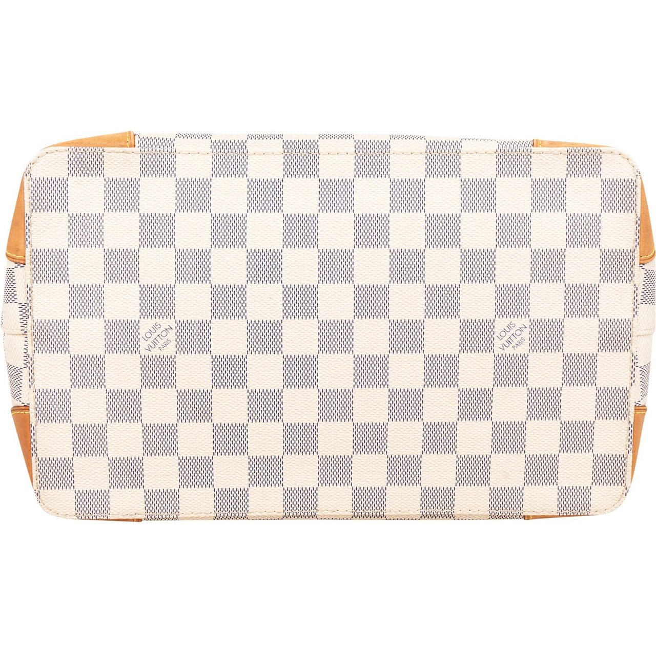 Louis Vuitton Monogram Damier Azur Canvas Hamstead MM Shoulder Bag Wit
