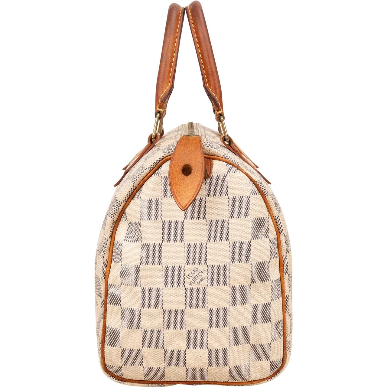Louis Vuitton Monogram Damier Azur Canvas Speedy 25 Handbag Beige